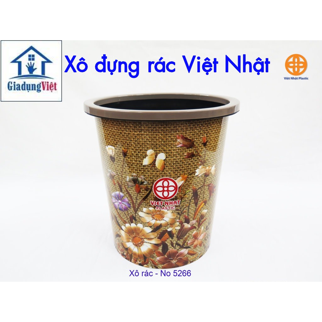 [Nhựa Việt Nhật] Xô đựng rác Việt Nhật 5266