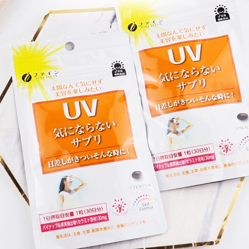 Viên uống chống nắng UV  trắng da Fine Japan 30 viên/gói