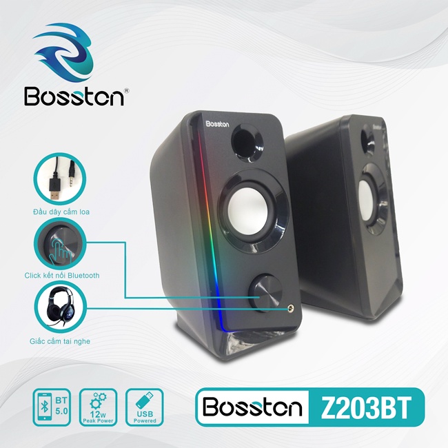 [Mã SKAMSALE03 giảm 10% đơn 200k] Loa vi tính Bosston 2.0 Bluetooth Z203BT