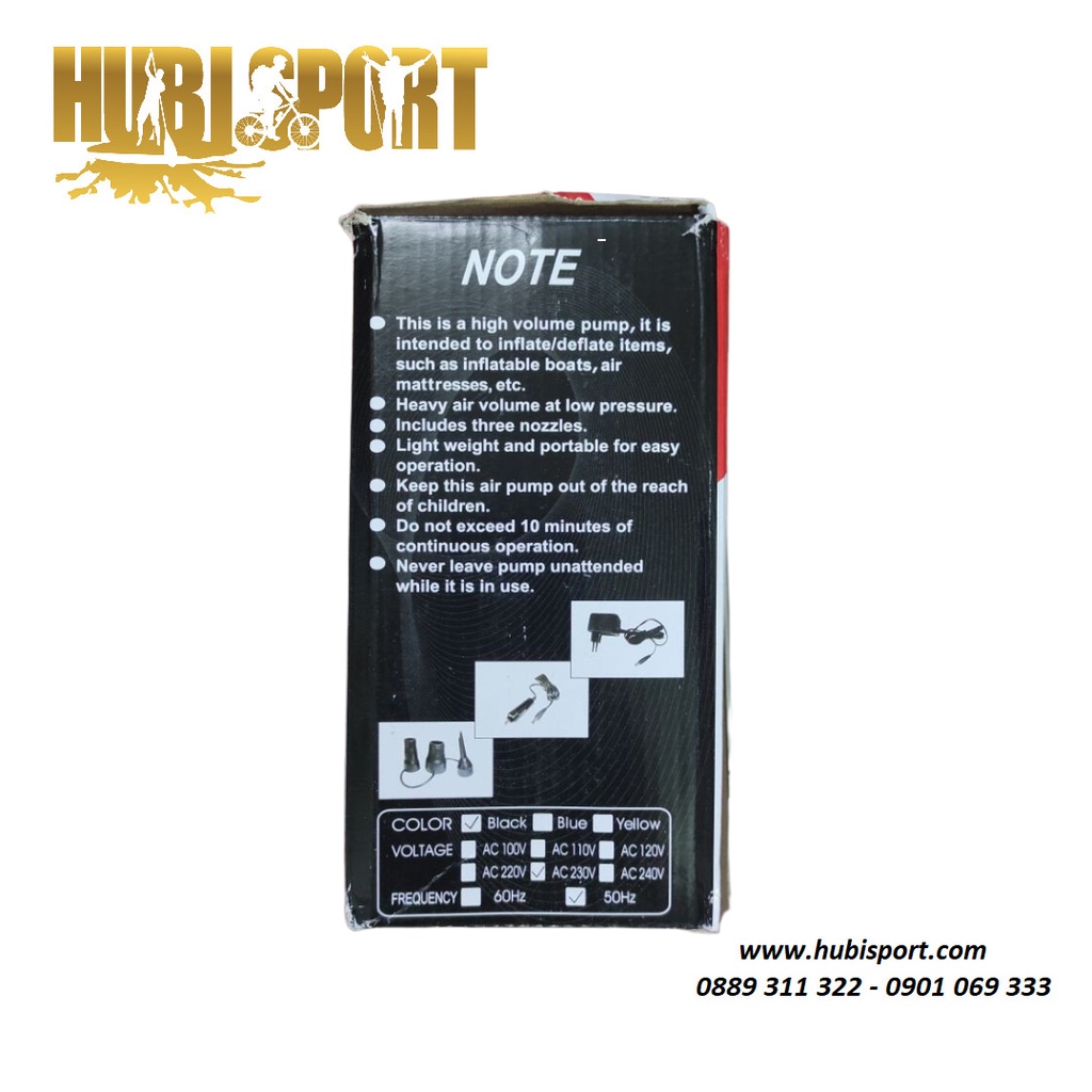 BƠM ĐIỆN ĐA NĂNG 12V KÈM PIN SẠC HT-677 DÙNG CHO SUP/ THUYỀN BƠM HƠI