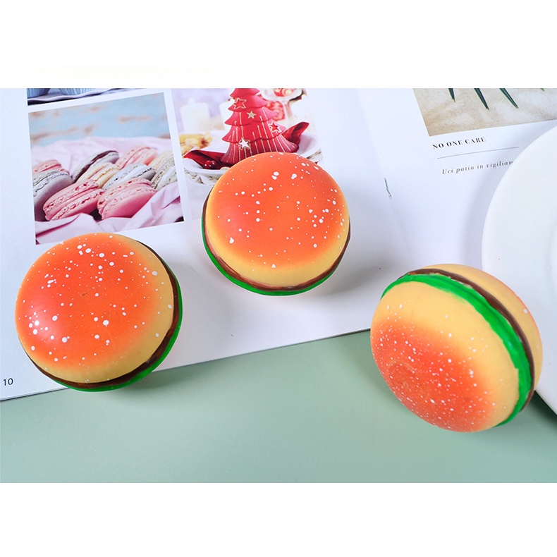 Đồ Chơi Squishy Hình Bánh Hamburger Hoạt Hình Phong Cách Nhật Hàn Độc Đáo