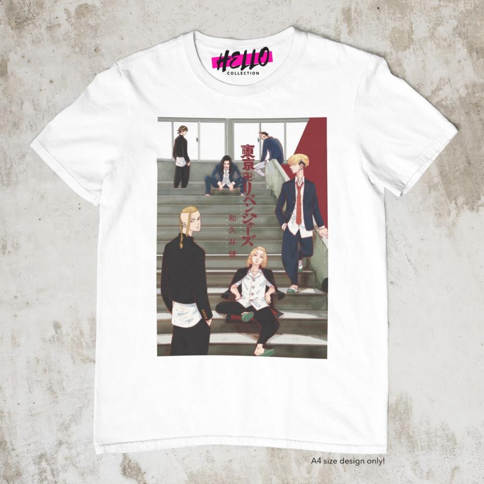 Mẫu áo thun in hình Tokyo Revengers - All Group Stair Anime cực chất - Huy DZ Store
