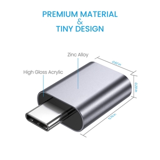 Bộ Chuyển Đổi JSAUX Usb Type C Sang Usb A 3.0 (2 Đầu Chuyển Đổi)
