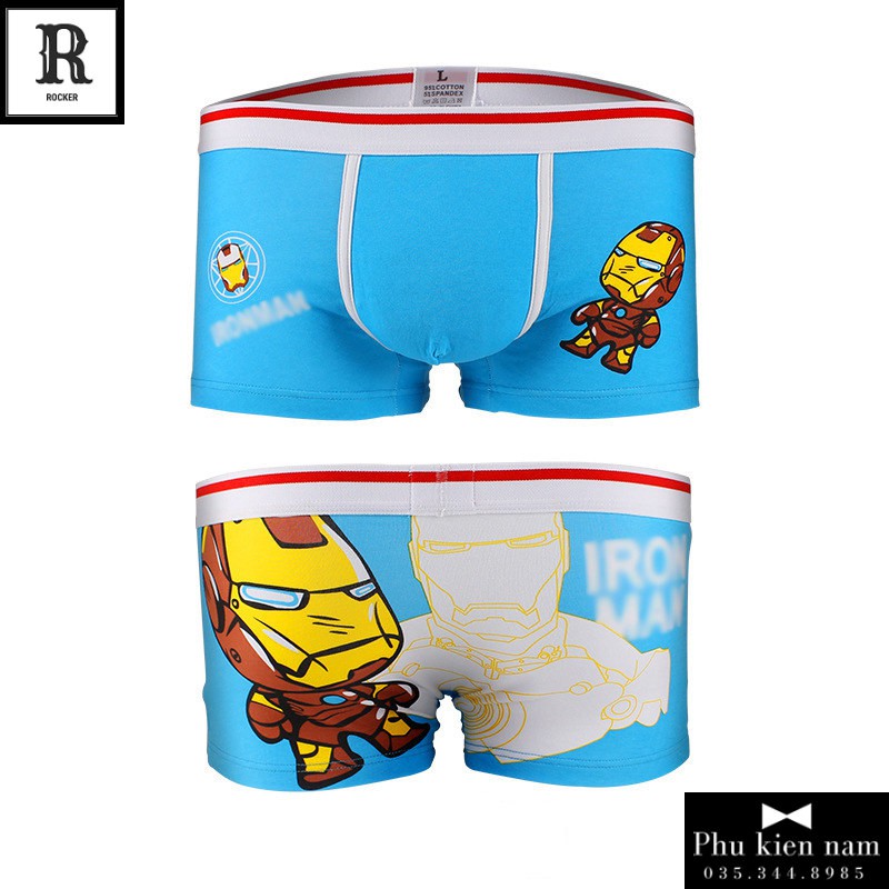 [Combo] Hộp 4 Quần Lót Nam Boxer - Quần Sịp Boxer HOẠT HÌNH S001.16