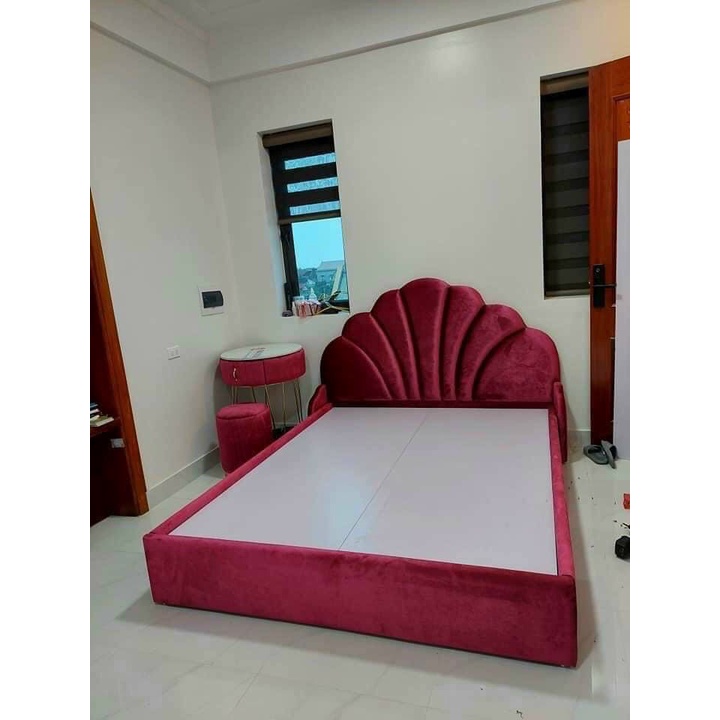 Giường ngủ bọc da Thắng Lợi  - giường ngủ kiểu công chúa 1m6-1m8