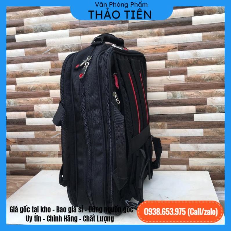 🔥kho sỉ vpp🔥 Balo, cặp đa năng học sinh cấp 2,3 màu đen ( 40x16x30cm ) - VPP Thảo Tiên