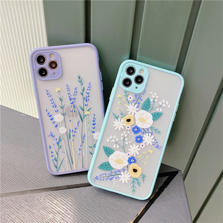 Ốp lưng iphone bảo vệ camera Lavender viền tím 6/6s/7/8/plus/x/xs/xr/xs max/11/pro/pro max/12 -Alo Shop