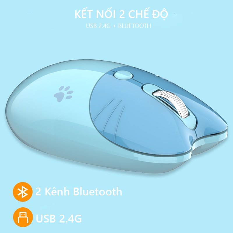 Chuột không dây 2 chế độ 2.4GHz &amp; Bluetooth M3DM chính hãng