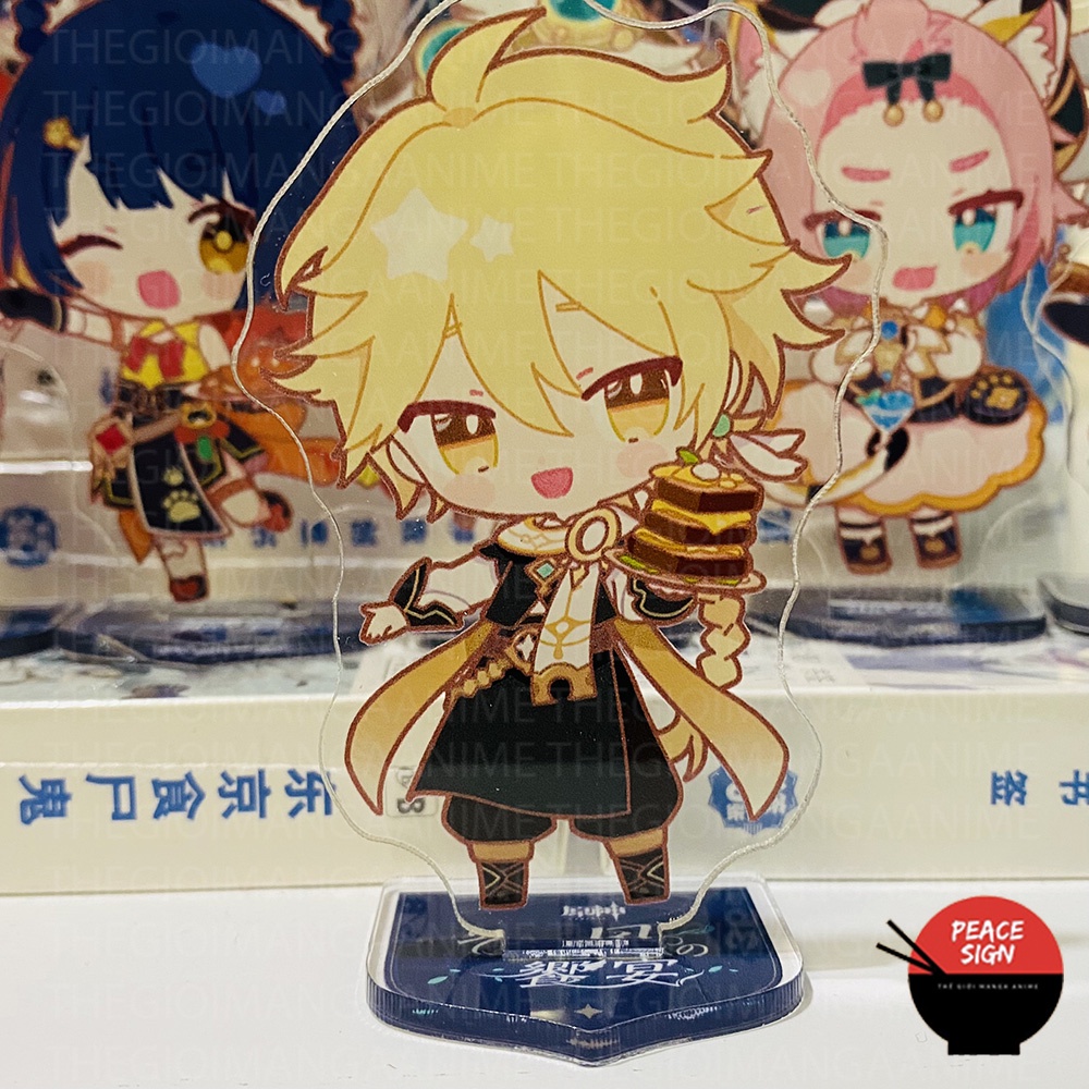 ( MINI - M1 ) Mô hình Standee GENSHIN IMPACT Sweets Paradise ver QUÁN ĂN game anime chibi mica trưng bày