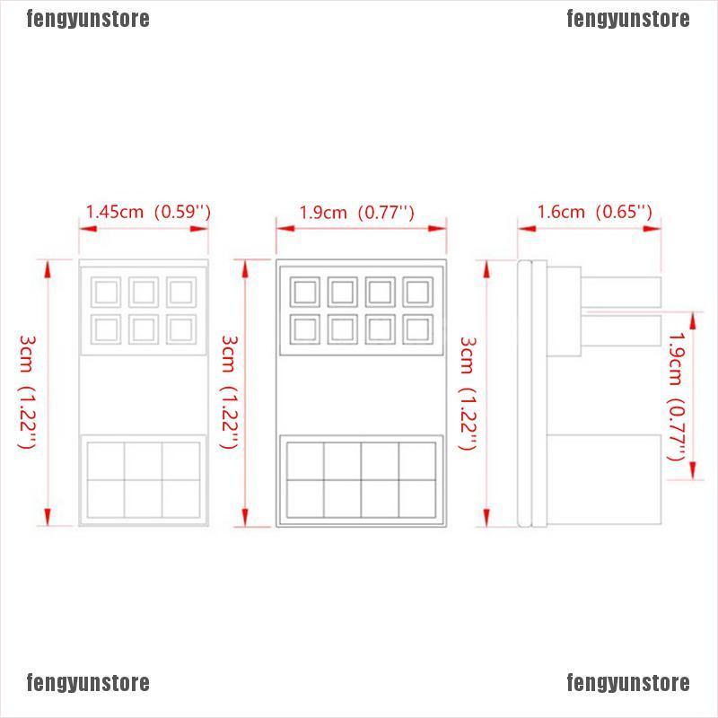 {fengyunstore}A TX 8pin Male 180 Degree Angled to 8Pin Female Power Adapter for Graphics cable | BigBuy360 - bigbuy360.vn