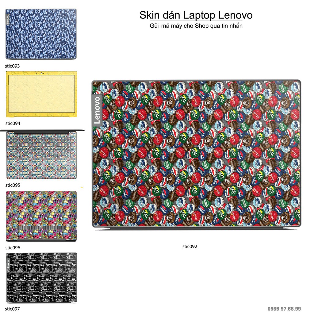 Skin dán Laptop Lenovo in hình Hoa văn sticker nhiều mẫu 16 (inbox mã máy cho Shop)
