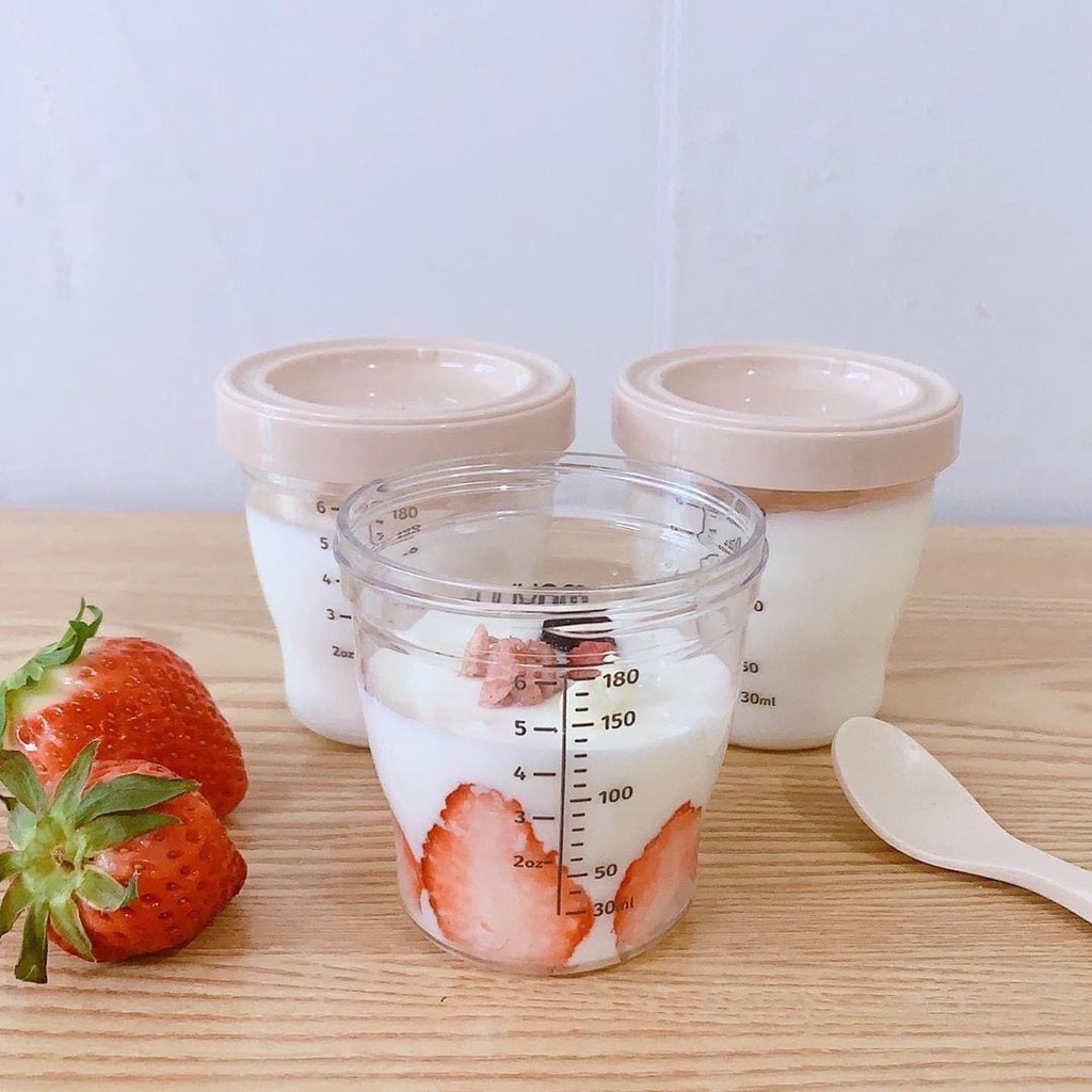 Cốc ăn dặm, trữ sữa Moyuum Hàn Quốc - Set 3 cốc