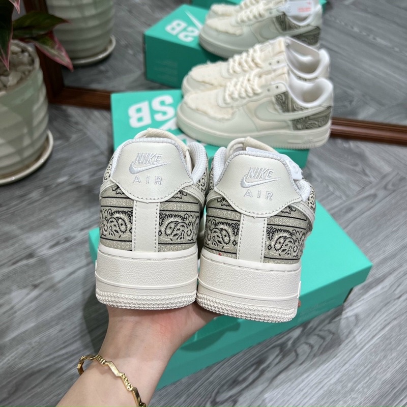 Full box+quà tặng🎁 Giày sneaker _Ni.ke BigBang SC kem hoa văn dây thừng xoắn nam nữ