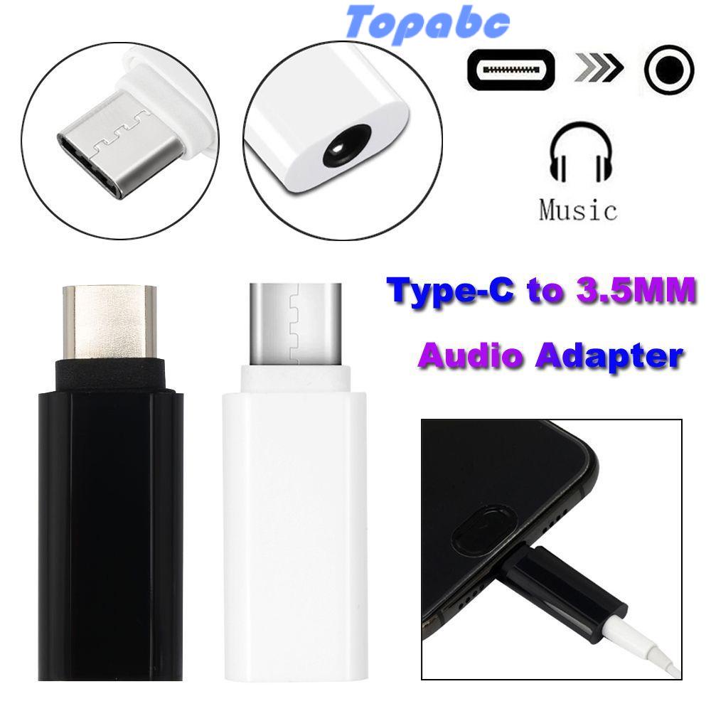 TOP Universal Audio Adapter Connector Male to Female Type C to 3.5mm Jack Converter Earphone Headphone Speaker USB-C/Multicolor