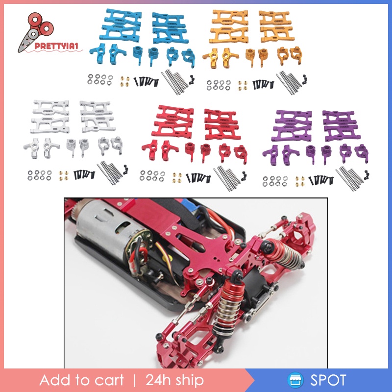 Bộ Phụ Tùng Nâng Cấp Bằng Kim Loại Prettyia1 [Prettyia1] WLtoys 144001 124018 124019 Phụ Kiện Thay Thế Cho Máy Hút Bụi Tiện Lợi