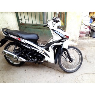 Bộ dàn áo xe WAVE RSX 110 đời 2010 - 2012  màu Trắng Đen, nhựa nguyên sinh ABS cao cấp