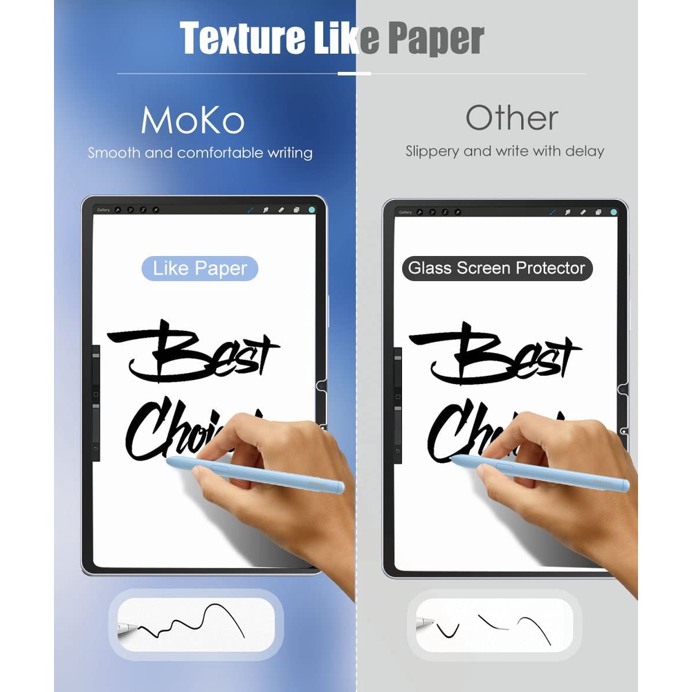 Set 2 Miếng Dán Bảo Vệ Màn Hình Cho Samsung Galaxy Tab S8+ 2022/Tab S7 FE/Tab S7+ 12.4&quot;