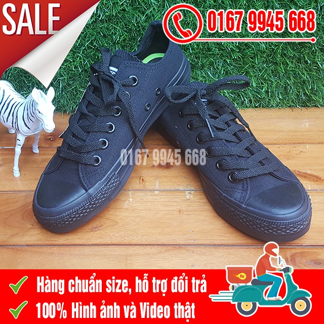[SALE SỐC] Giày CV Đen Full Cổ Thấp | BigBuy360 - bigbuy360.vn