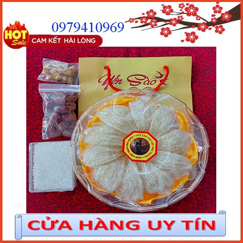 1 tai yến sào cao cấp 7-8gr Y HÌNH ít sợi dài Tặng táo đỏ, đường phèn, hạt chia