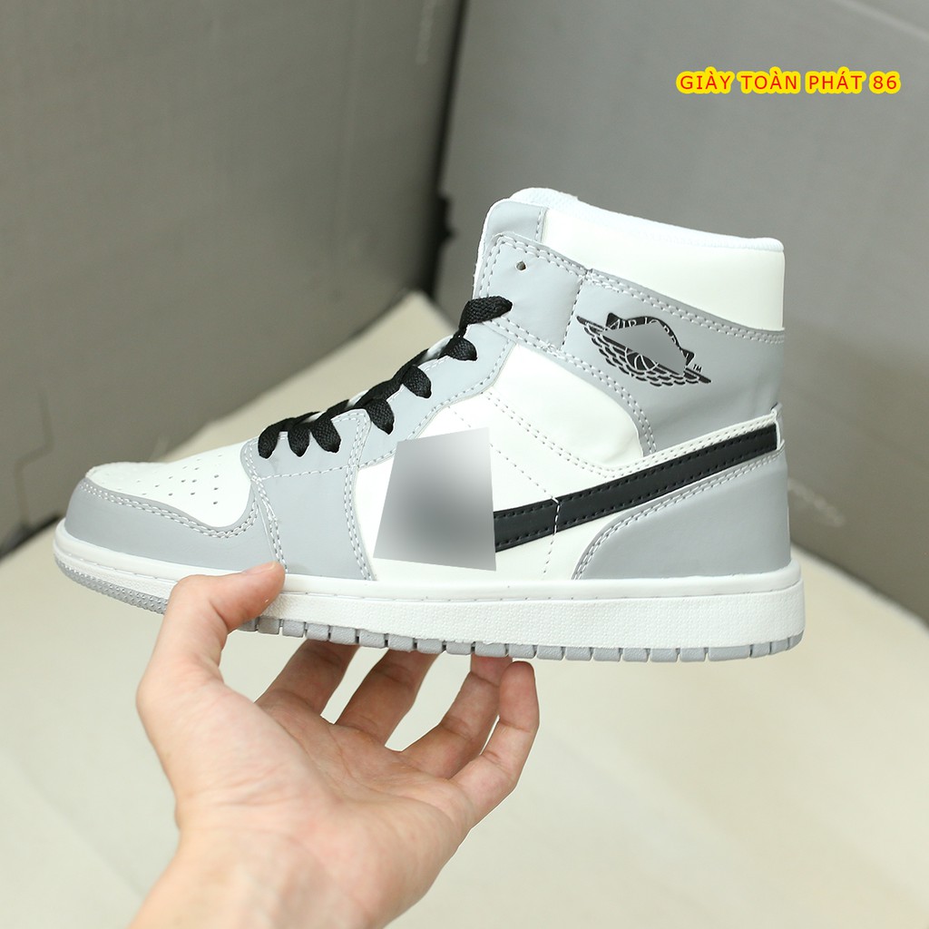 [Mã FAGREEN245 giảm 10% tối đa 30k đơn từ 99k] Giày Sneaker Thể Thao Jd1 Nam Nữ cao thấp màu Xám | BigBuy360 - bigbuy360.vn