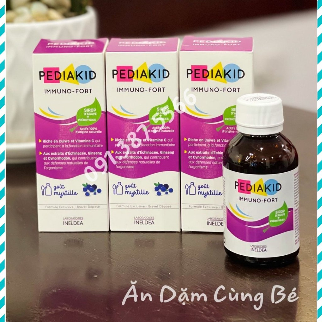 [ĐI AIR] PEDIAKID TĂNG SỨC ĐỀ KHÁNG PEDIAKID IMMUNO FORT PHÁP 125ML