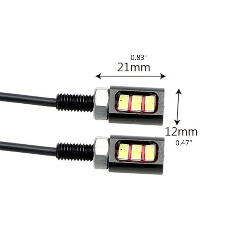 Set 2 đèn xi nhan 12V 3W 5630 SMD 3 LED chuyên dụng cho xe hơi xe máy