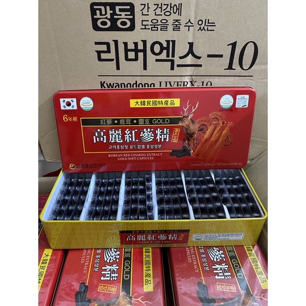 Đạm hồng sâm nhung hươu linh chi 6 năm tuổi 120 viên