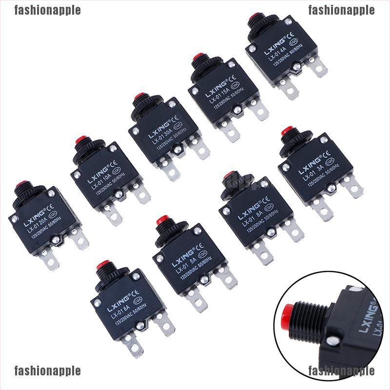 FAVN bless Circuit Breaker Overload Protector Switch Fuse 3A 4A 5A 6A 8A 10A 15A 20A  glory