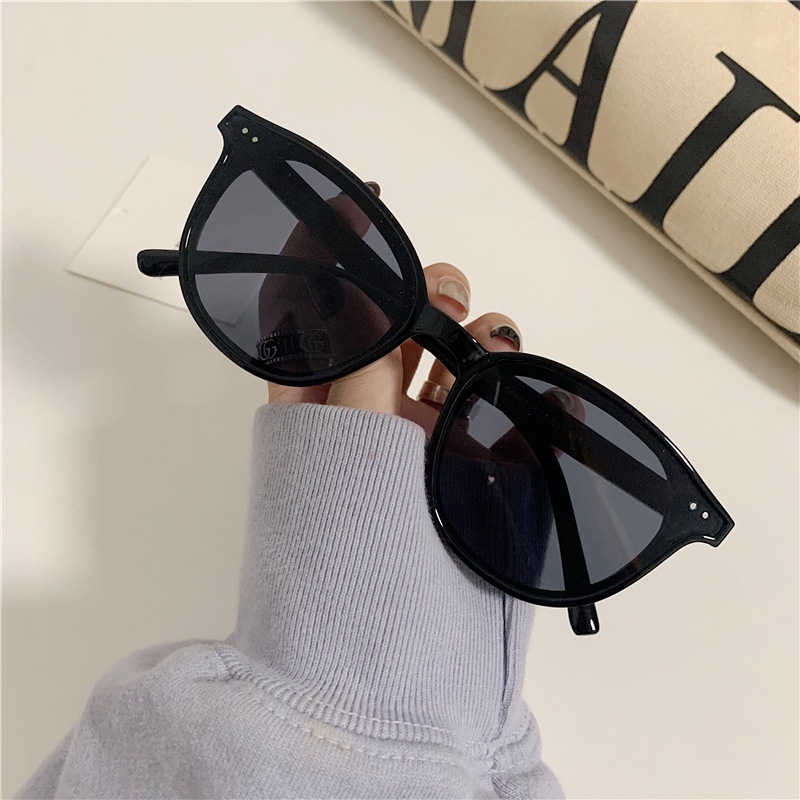 Kính mát gọng tròn chống tia UV400 thời trang Hàn Quốc, mắt kính nhiều màu phong cách Ulzzang Hàn Quốc KS4