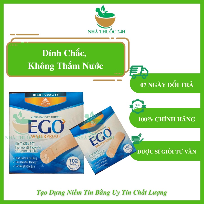 Băng Dính Cá Nhân Ego 100 Miếng