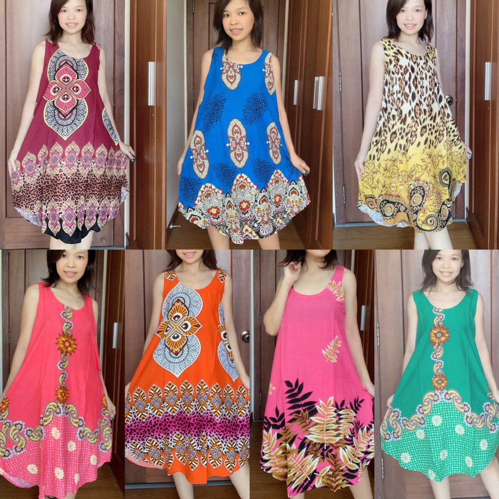 2021 - [Chọn mẫu] 65-75kg Đầm tole mặc nhà hoa văn họa tiết | BigBuy360 - bigbuy360.vn