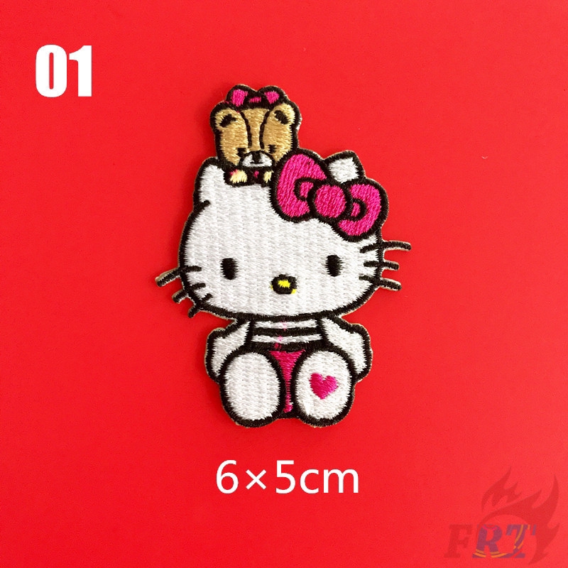 1 Miếng Dán Quần Áo Tự Dính Hình Hello Kitty Dễ Thương