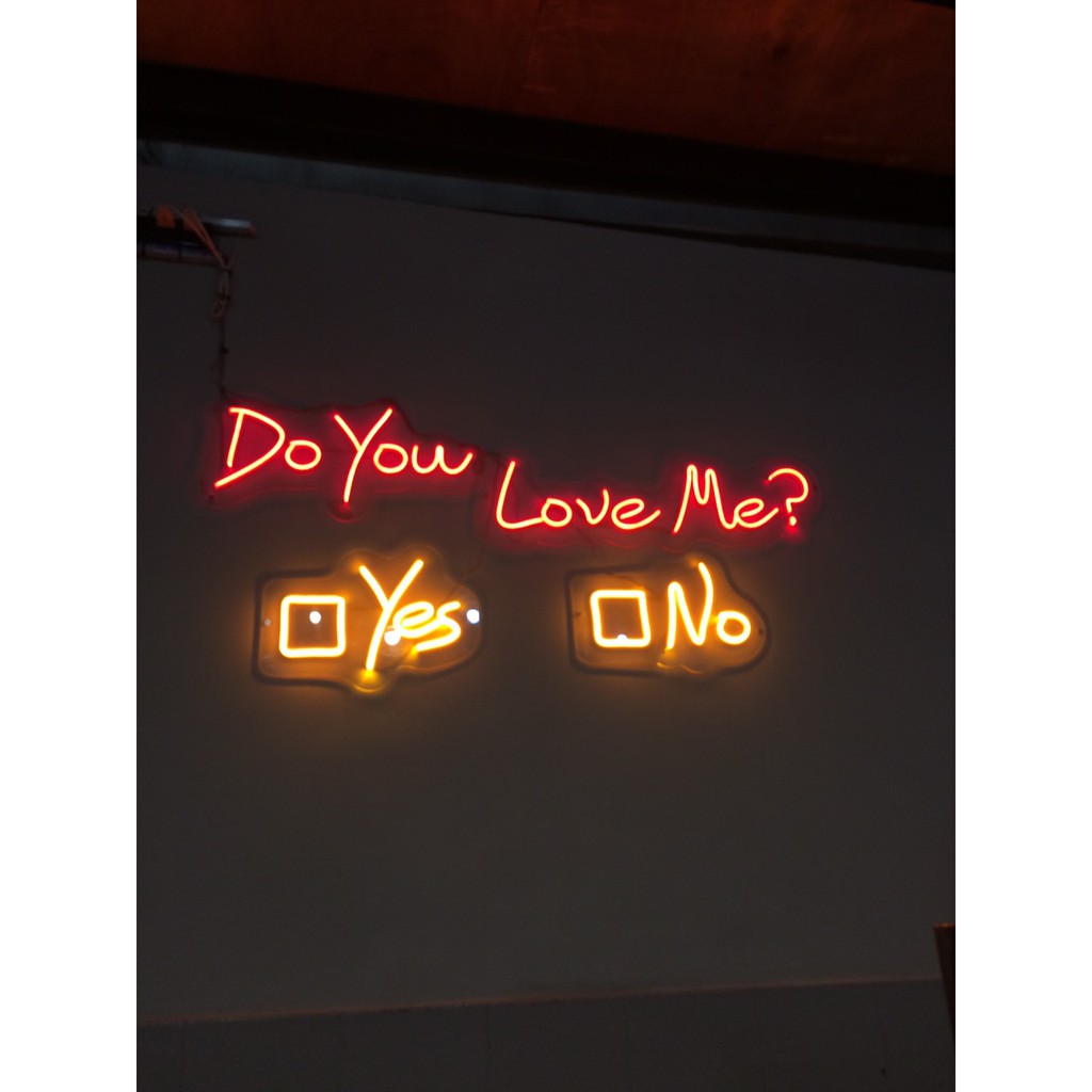 Đèn Trang Trí Led Neon Sign TÌNH YÊU uốn chữ, hình theo yêu cầu