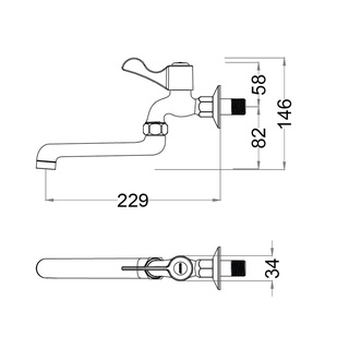Vòi rửa mặt Caesar WL027C