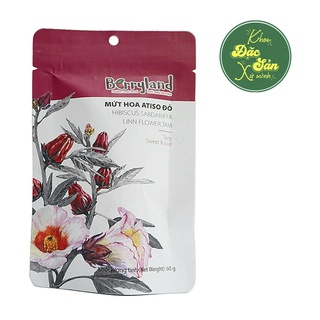Mứt hoa atiso đỏ 60g berryland - đà lạt