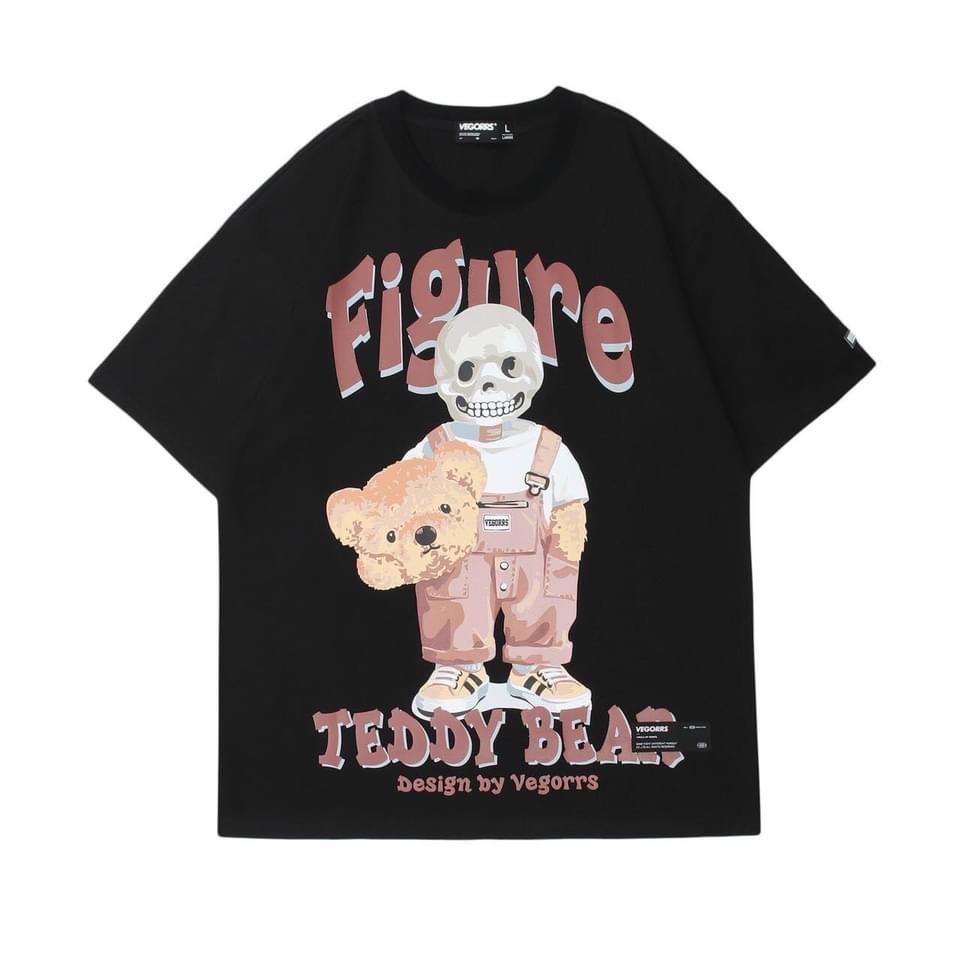 Áo thun teddy bear áo phông nam nữ tay ngắn oversize Kunshop