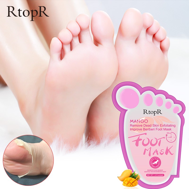 Cặp Mặt Nạ Tẩy Tế Bào Chết RtopR Dưỡng Ẩm Làm Trắng Da Chân Chiết Xuất 100% Tự Nhiên Hỗ Trợ Làm Sáng Da Chân | BigBuy360 - bigbuy360.vn