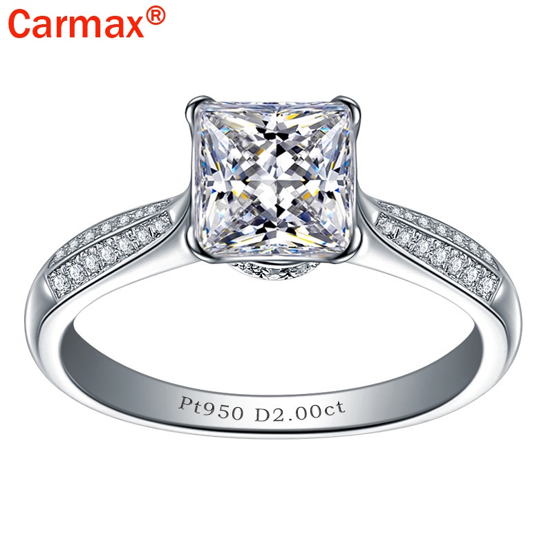 Nhẫn đính đá hình vuông phong cách cổ điển thời trang