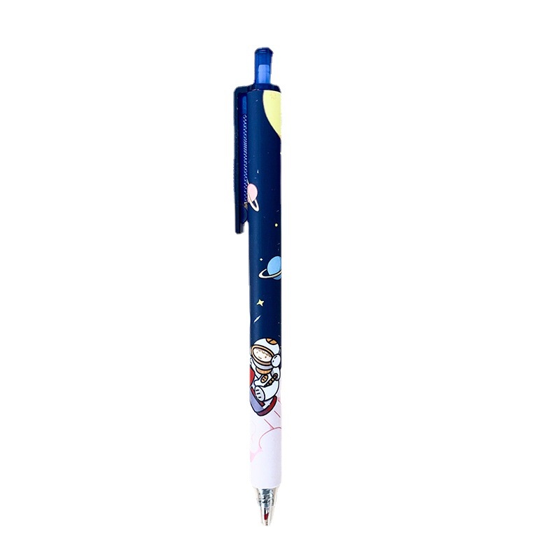 Bút Mực Nước Ngòi 0.5mm Họa Tiết Phi Hành Gia Hoạt Hình Dễ Thương Cho Học Sinh Ruột bút gel bút gel nhiều màu bút bi bấm cute