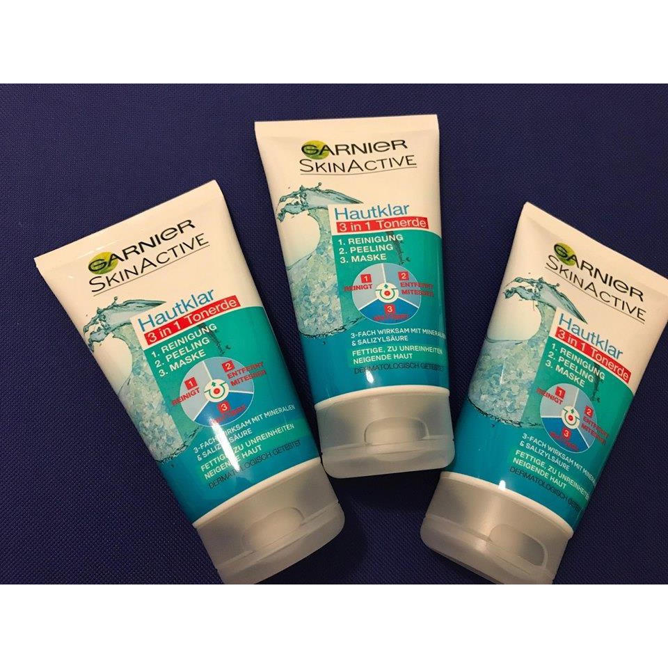 Sữa rửa mặt GARNIER SKINACTIVE HAUTKLAR 3 in 1