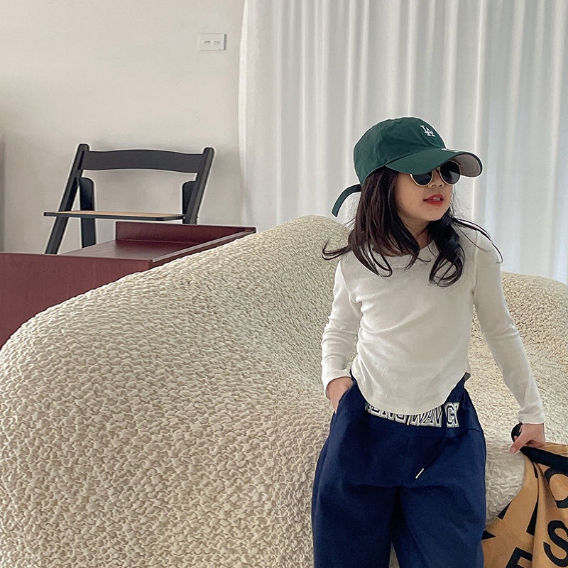 Áo Thun Tay Dài Dáng Ôm Thời Trang Mùa Thu 2022 Mới Cho Bé Gái