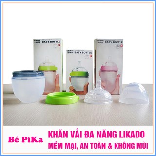 Bình sữa comotomo baby bottle 150ml/250ml - tặng yếm tam giác cotton