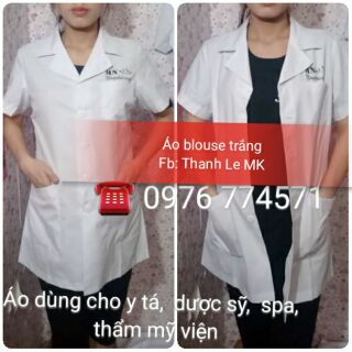 In áo Blouse trắng - in lẻ từ 1 cái