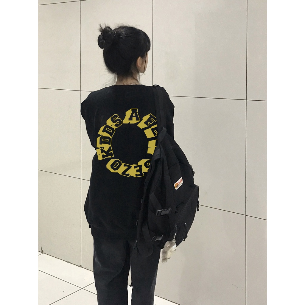 SELVZE Áo hoodie cotton mỏng dáng rộng in họa tiết thời trang chất lượng cao phong cách Mỹ dành cho nữ