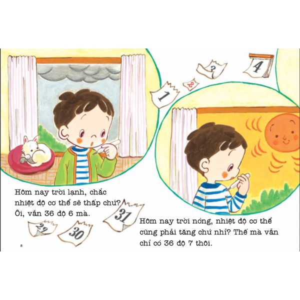 Sách Ehon - Sự Kì Diệu Của Cơ Thể - Bí Mật Của Thân Nhiệt