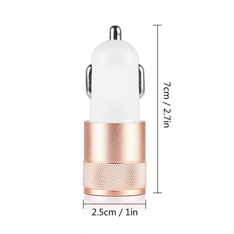 Cóc sạc mini 2 cổng USB tiện dụng cho oto
