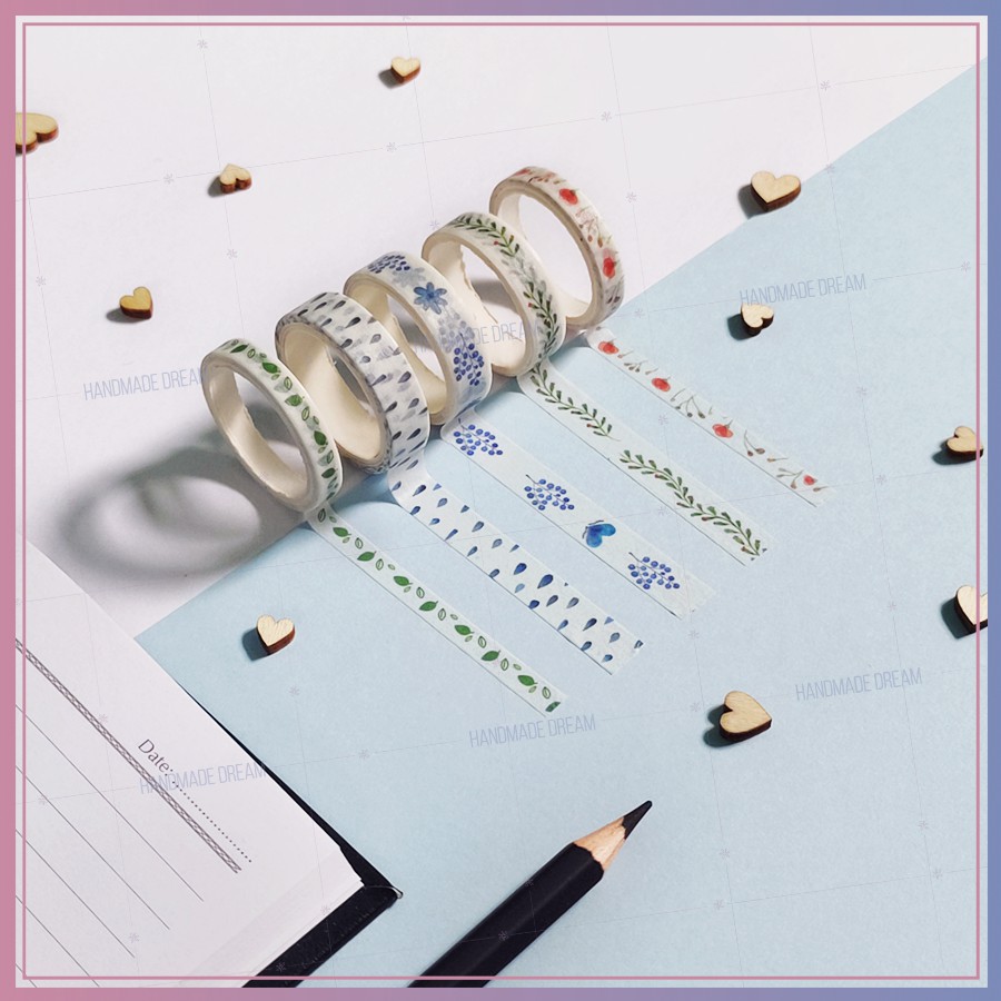 Washi Tape trang trí viền siêu dễ thương