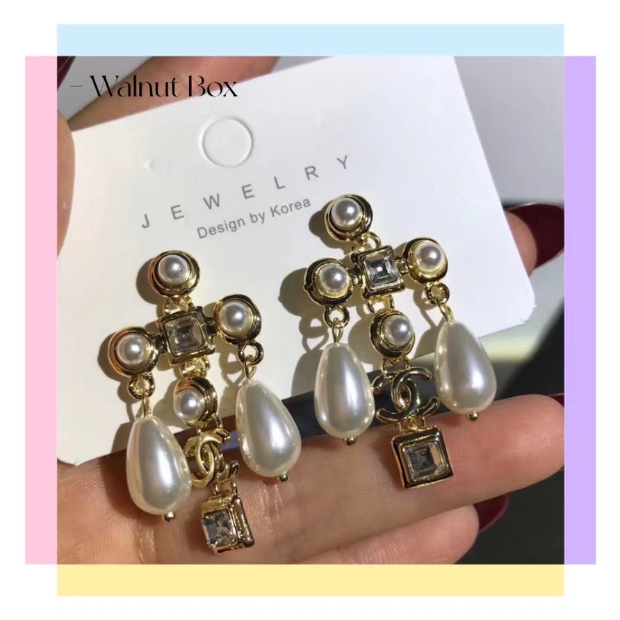 Khuyên Tai Ngọc Trai Sang Trọng Phong Cách Retro 1517