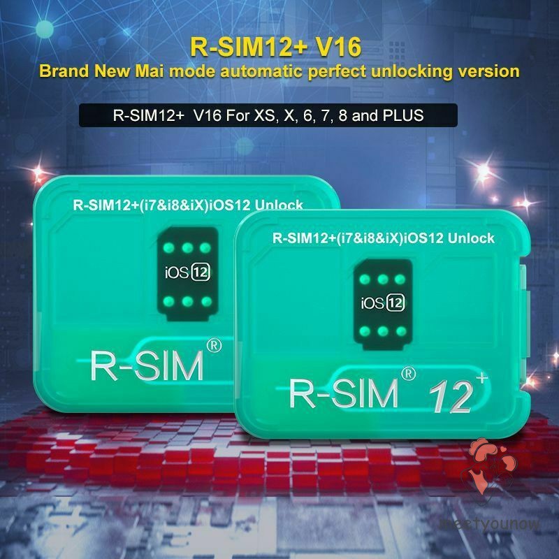 R-SIM12+V16 Nano Unlocking Card RSIM for iPhone X/XS/8/7/6 Plus 4G iOS 12.2