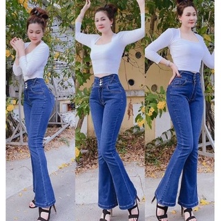 QUẦN JEAN ỐNG LOE LƯNG CAO SIZE ĐẠI 27-32 ( BIGSIZE )